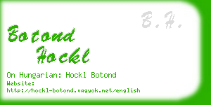 botond hockl business card